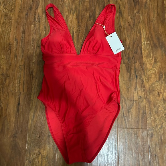 Quince Other - Quince Red One-Piece Swimsuit